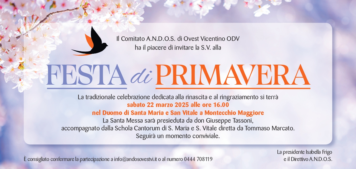 I PROSSIMI APPUNTAMENTI DELLA FESTA DI PRIMAVERA